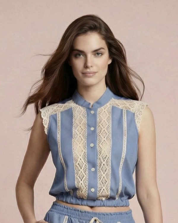 BLUSA DENIM COQUETTE