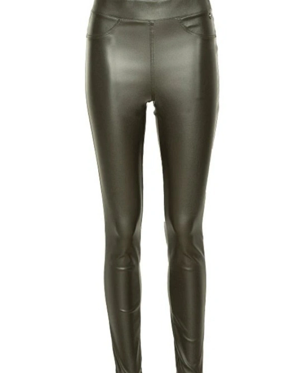 LEGGINS EFECTO CUERO CON BOLSILLOS