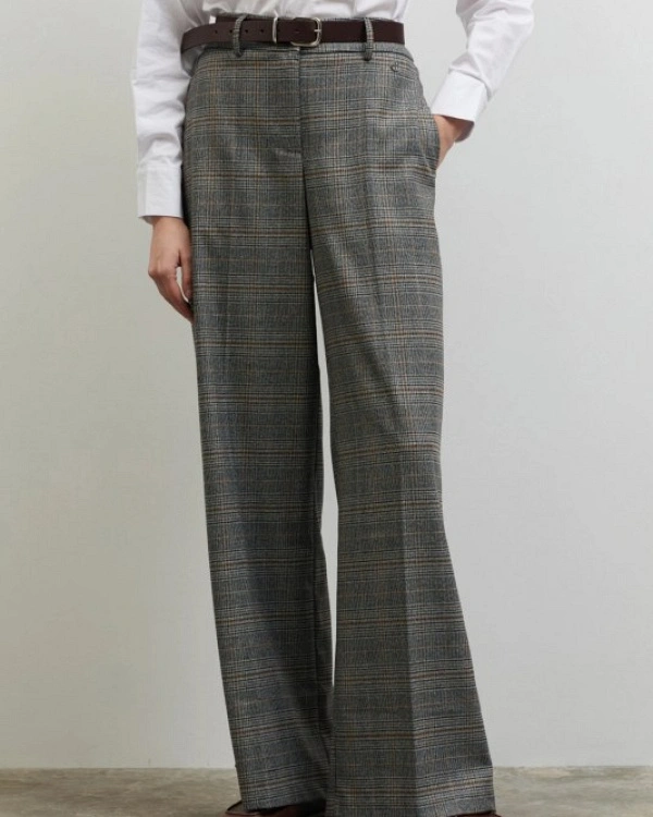 PANTALON CUADROS CON CINTURÓN