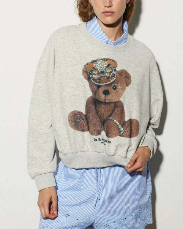 SUDADERA ESTAMPADO OSITO DE PELUCHE