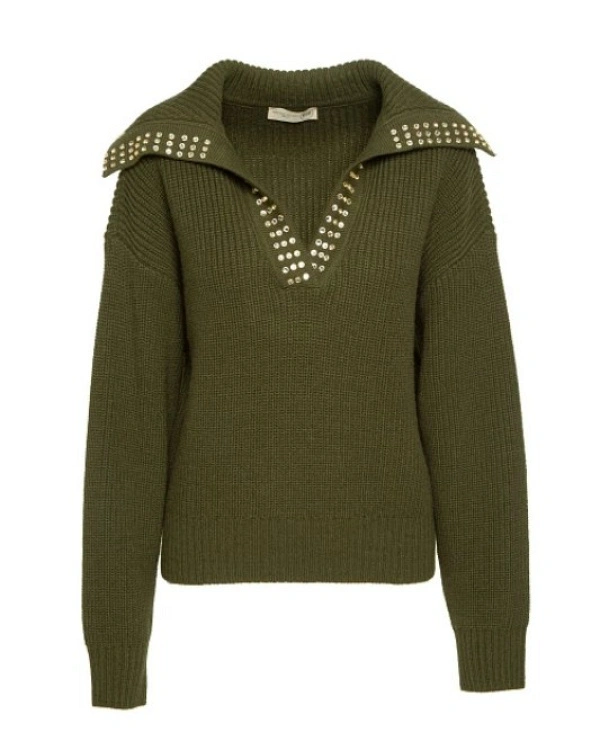 SUETER CON PEDRERÍA EN EL CUELLO