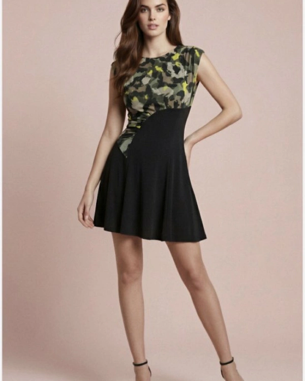 VESTIDO CAMO NEON